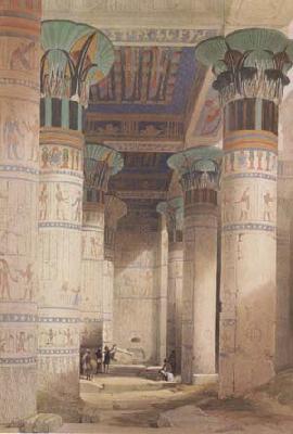 Alma-Tadema, Sir Lawrence David Roberts,Portico of the Temple of Isis at Philae (mk23) oil painting picture